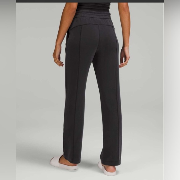 Lululemon Softstreme High-Rise Pant Black Gray Sweatpants Small Pockets - Picture 2 of 7